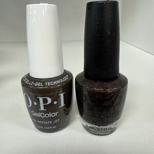 OPI Duo Matching Gel & Polish - B59- My Private Jet - Brown Shimmer